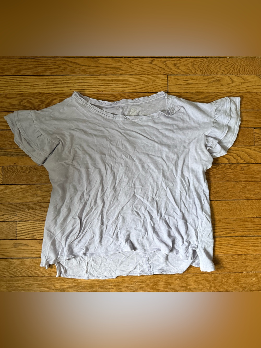 Anthropologie Pilcro Short Ruffle Sleeve Crewneck Tee - Size Medium